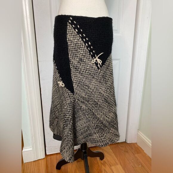 Large Size Vintage 90s/Y2k Miss Twidd Coquette Girl Rosette Skirt - Picture 1 of 8